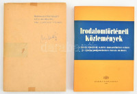Irodalomtörténeti közlemények, 2 db. Szerk.: Klaniczay Tibor. Bp., 1966, Akadémiai Kiadó. LXX. évfolyam 1-4. szám. Kiadói papírkötés, az 1-2. szám papír védőborítóban, amin Dienes István régész aláírása szerepel. A 3-4.