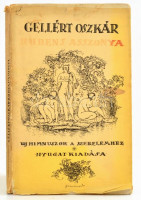 Gellért Oszkár: Rubens asszonya - Új himnuszok a szerelemhez. Első kiadás. Bp. 1912. Nyugat. A borító Gara Arnold munkája. Kiadói papírkötésben, kiadói papírborítóval, sérült borítóval és gerinccel, a könyvest elvált.