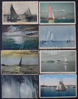 61 db RÉGI magyar város képeslap: Balaton / 61 pre-1945 Hungarian town-view postcards: Balaton