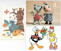 68  db MODERN magyar mese motívum képeslap / 68 modern Hungarian cartoon motive postcards