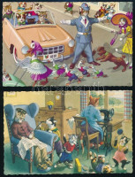 7 db MODERN motívum képeslap: macskák / 7 modern motive postcards: cats (Alfred Mainzer)