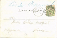 1905 Balassagyarmat, Fő utca, Vármegyeháza, templom. Halyák István kiadása (EK)