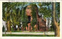 Jamestown (Virginia), oldest church in America, original tower still standing