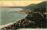 Menton, et Garavan, Vue prise de la Frontiere Italienne / view taken from the Italian border (fa)