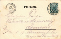 1903 Cieszyn, Teschen; Sachsenberg II, Olsawehr / street view, Café Bomba, Olza river, dam. Verlag Hutterer (fl)