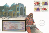 Afganisztán 1979. 20A felbélyegzett borítékban, bélyegzéssel T:I Afghanistan 1979. 20 Afghanis in envelope with stamp and cancellation C:UNC