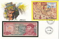 Mexikó 1977. 20P felbélyegzett borítékban, bélyegzéssel T:I Mexico 1977. 20 Pesos in envelope with stamp and cancellation C:UNC