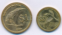 Kókusz (Keeling)-szigetek 2004. 1$ sárgaréz + 2$ sárgaréz T:1-Cocos (Keeling) Islands 2004. 1 Dollar Brass + 2 Dollars Brass C:AU