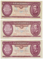 1949-1992. 100Ft (4db, 3xklf) + 2000. 2000Ft 'Millennium' T:II-III