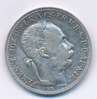 1890. 1Ft Ag 'Ferenc József, Fiume-címer' T:2,2-Adamo M15
