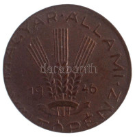 1946. 20f tombak technológiai hibás veret (félrevert) T:1-,2Adamo F4