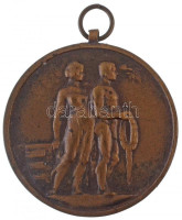 ~1930. 'Budapest Székesfőváros Versenydíja' kétoldalas Br díjérem (41mm) T:2-