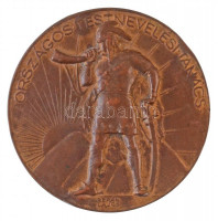 Berán Lajos (1882-1943) ~1930. 'ORSZÁGOS TESTNEVELÉSI TANÁCS' Br emlékérem (60mm) T:2- ph.