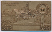 Fábri Ignác ~1930-1940. 'Magyar Athletikai Club' a klub Margit-szigeti épületét ábrázoló Br plakett (49x81mm) T:1- HP 2150.
