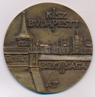 Asszonyi Tamás (1942-) ~1970-1980. 'KISZ Budapesti Bizottsága / Az ifjúság körében végzett kiemelkedő kulturális tevékenységért' Br emlékérem (79mm) T:2