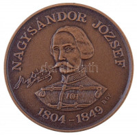 Bognár György (1944-) 1987. 'MÉE Gyöngyösi Csoport - Aradi Vértanúk / Nagysándor József' Br emlékérem (42,5mm) T:1-Adamo GS7