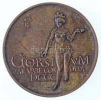 Csíkszentmihályi Róbert (1940-) 1972. 'MÉE III. Vándorgyűlése Székesfehérvár / Gorsium' Br piedfort emlékérem (42,5mm) T:1- Adamo SF1