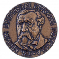 Garamkeszi János (1936- ) DN 'Ybl Miklós Építőipari Műszaki Főiskola' Br emlékérem (60mm) T:1-