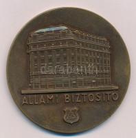 1985. 'Állami Biztosító / Emlékül a hosszú időn át végzett jó munkájáért nyugdíjba vonulása alkalmából' Br plakett (60mm) T:2