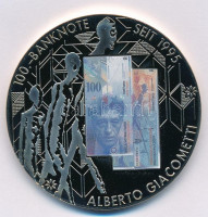 Svájc DN '1000.-banknote seit 1995' fém emlékérem 1000Fr svájci bankjegy multicolor képével (50mm) T:1 Switzerland ND '1000.-banknote seit 1995' metal commemorative medallion with the multicolor image of 1000 Francs banknote (50mm) C:UNC