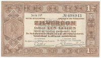 Hollandia 1938. 1G 'Zilverbonnen (Ezüstértékű bankjegyek)' T:IINetherlands 1938. 1 Gulden 'Zilverbonnen (Silver notes)' C:XFKrause 61