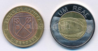 Angola / Cabinda 2003. 1E + 2009. 1E fantázia kiadások T:1,1-Angola / Cabinda 2003. 1 Escudo + 2009. 1 Escudo fantasy issues C:UNC,AU