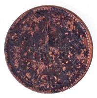 Ausztria 1858V 1kr Cu T:3Austria 1858V 1 Kreuzer Cu C:FKrause KM#2186