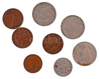 Ausztria 1924. 200K Br + 1924. 1000K Cu-Ni + 1925. 1gr Br + 1929-1936. 2gr Br (2x) + 1931. 5gr Cu-Ni + 1925. 10gr Cu-Ni (2x) T:2,2-Austria 1924. 200 Kronen Br + 1000 Kronen Cu-Ni + 1925. 1 Groschen Br + 1929-1936. 2 Groschen Br (2x) + 1931. 5