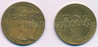 Ausztria 1980. 'Auersperg Galéria, Rodin-kiállítás' aranyozott Br emlékérem (29mm) + 1980. 'Városháza, Picasso-kiállítás' aranyozott Br emlékérem (30mm) T:2Austria ND 'Auersperg Galery, Rodin Exhibition' gilded Br commemorative