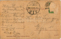 1908 Szatmárnémeti, Szatmár, Satu Mare; Tűzoltó őrtorony, istálló. Cseplak Bálint kiadása, Hollosi fényképész felvétele (W.L.?) / firefighters' watchtower, barn (EB)