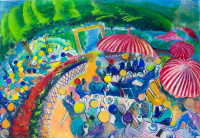 Horváth Éva Mónika (1965-): Garden area (Discs/Coins), 2018-2020