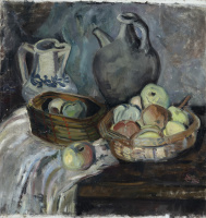 Martinszky János (1909-1949): Still life with apples, 1942