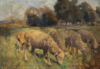 Heinrich von Zügel (1850-1941): Flock