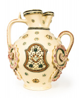 Fischer Ignác, Budapest, around 1890: Decorated Fischer jug