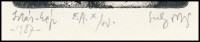 Sulyok Gabriella (1939-): Írás-kép, 1987. Rézkarc, papír, jelzett. Művészpéldány E.A. X/XV. 8,5×7,5 cm