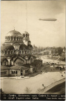 Graff Zepelin über Sofia / Graf Zeppelin airship above Sofia