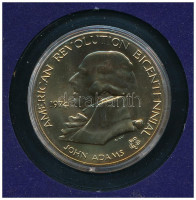 Amerikai Egyesült Államok 1974. 'Amerikai Forradalom Bicentenárium - John Adams / Első Kontinentális Kongresszus' Br emlékérem eredeti, sérült plasztiktokban (37,5mm) T:1USA 1974. 'American Revolution Bicentennial - John Adams / First