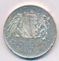1993. 'Országos Megyegyűlés Ópusztaszer-Csongrád Megye' ezüstözött Br emlékérem (42,5mm) T:2- (PP) ph.