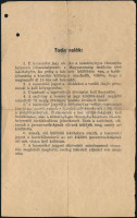 1941 Szombathely, M. kir. III. honvéd híradó zászlóalj karpaszományos őrmester leszerelési jegye