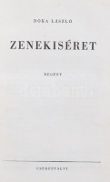 Bóka László: Zenekíséret. Bóka László (1910-1964) József Attila-díjas (1960) magyar író által dedikált! Bp., é.n. (1947), Cserépfalvi. Kiadói félvászon kötés, kissé sérült gerinccel.