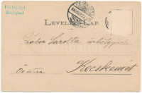 1900 Marosvásárhely, Targu Mures; Status quo ante izr. hitközségi zsinagóga. Holbach Ede kiadása / synagogue (Rb)