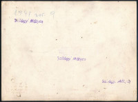1941 Esküvői csoportkép, pecséttel jelzett fotó Szilágyi Mátyás műterméből, 18×24 cm