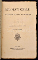 1928 Budapesti Szemle. Szerk.: Voinovich Géza. 1928 január-február, április-május, augusztus, december, 602-603, 605-606., 609-613. számok. Bp., 1928, Franklin-Társulat. Kiadói papírkötés, 606., 609., 611.,612. számok felvágatlan