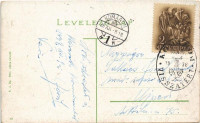 1938 Komárom, Komárnó; Polgári fiúiskola / boy school + '1938 Komárom visszatért' So. Stpl (EK)
