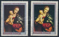 1970 Festmények 40f erős színeltérés + támpéldány