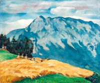 Haranglábi Nemes József (Nagyvárad, 1889 - Budapest, 1976): Hegyvidéki táj, 1935 körül