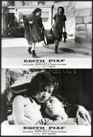 1974 ,,Edith Piaf' című francia film jelenetei és szereplői, 11 db vintage produkciós filmfotó, ezüstzselatinos fotópapíron, 18x24 cm