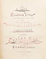 1906 Bellovics (Bellovits) Imre (1847-1921) karnagy, zeneszerző és pedagógus, a Budapesti Zenekedvelők Egylete igazgatója számára összeállított emlékfüzet, az egylet fennállásának 41., ill. Bellovics Imre igazgatóságának 25.