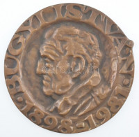DN 'Bugyi István 1898-1981' egyoldalas, öntött bronz plakett (~134-138mm) T:1-