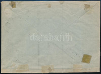 1930 Levél portóval és 4 db szükségportóval / Cover with postage due auxiliary postage due stamps 'BUDAPEST' - Kispest